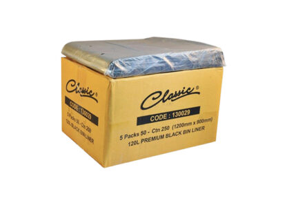 Classic® Bin Liners Black 120L Carton 250